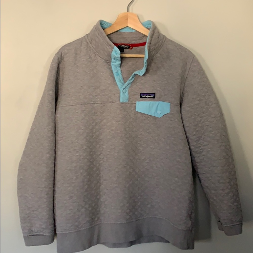 Patagonia quilted pullover, size L